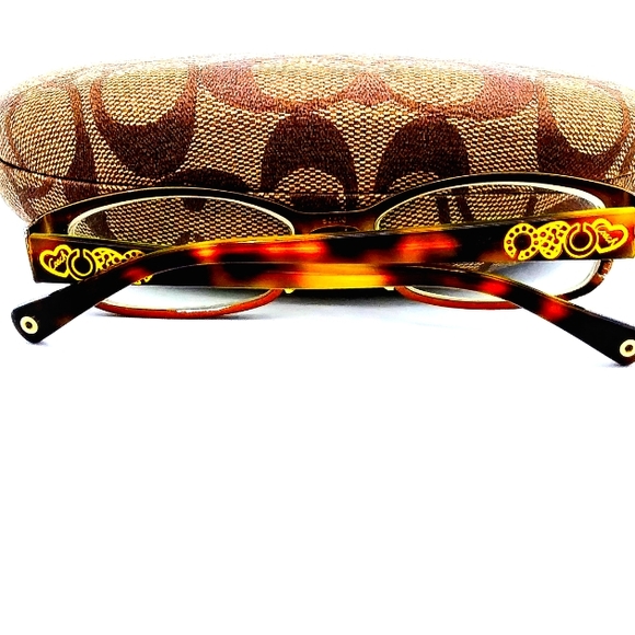 COACH Womens HC5007 Willow Satin Brown Prescription Lens Eyeglasses & COACH Case - Picture 3 of 12